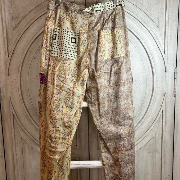 Zara Multicolored Patchwork Women’s Pants - Picture 6 of 7